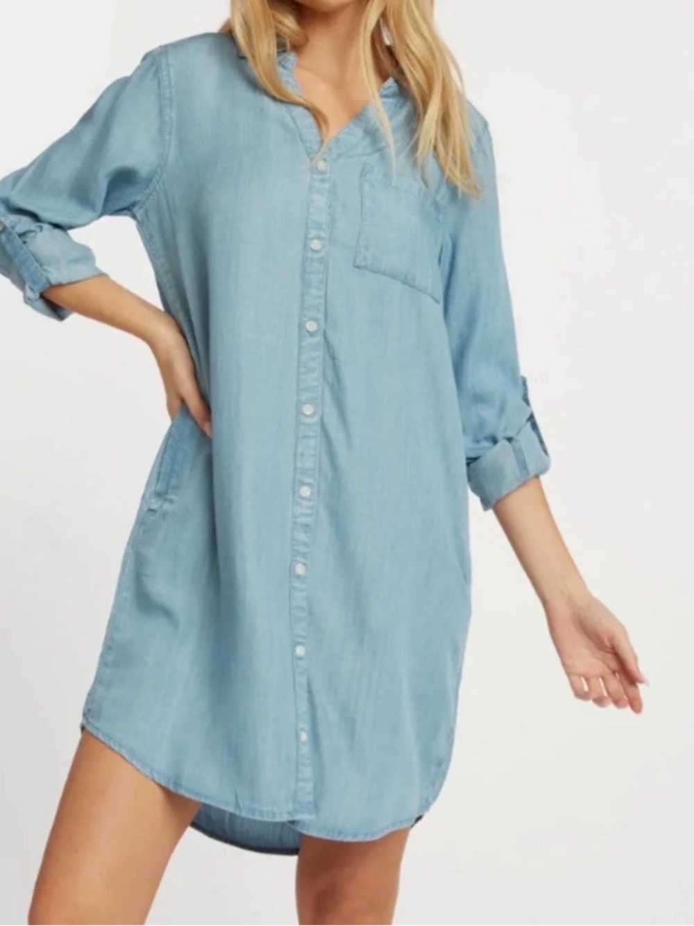 Thread & Supply Light Blue Denim Shirt